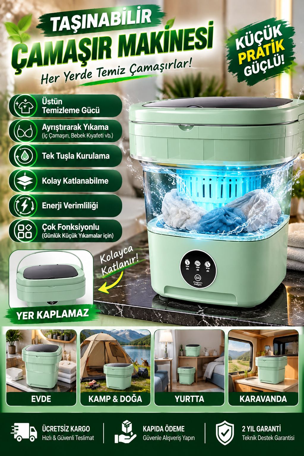 Taşınabilir Çamaşır Makinası