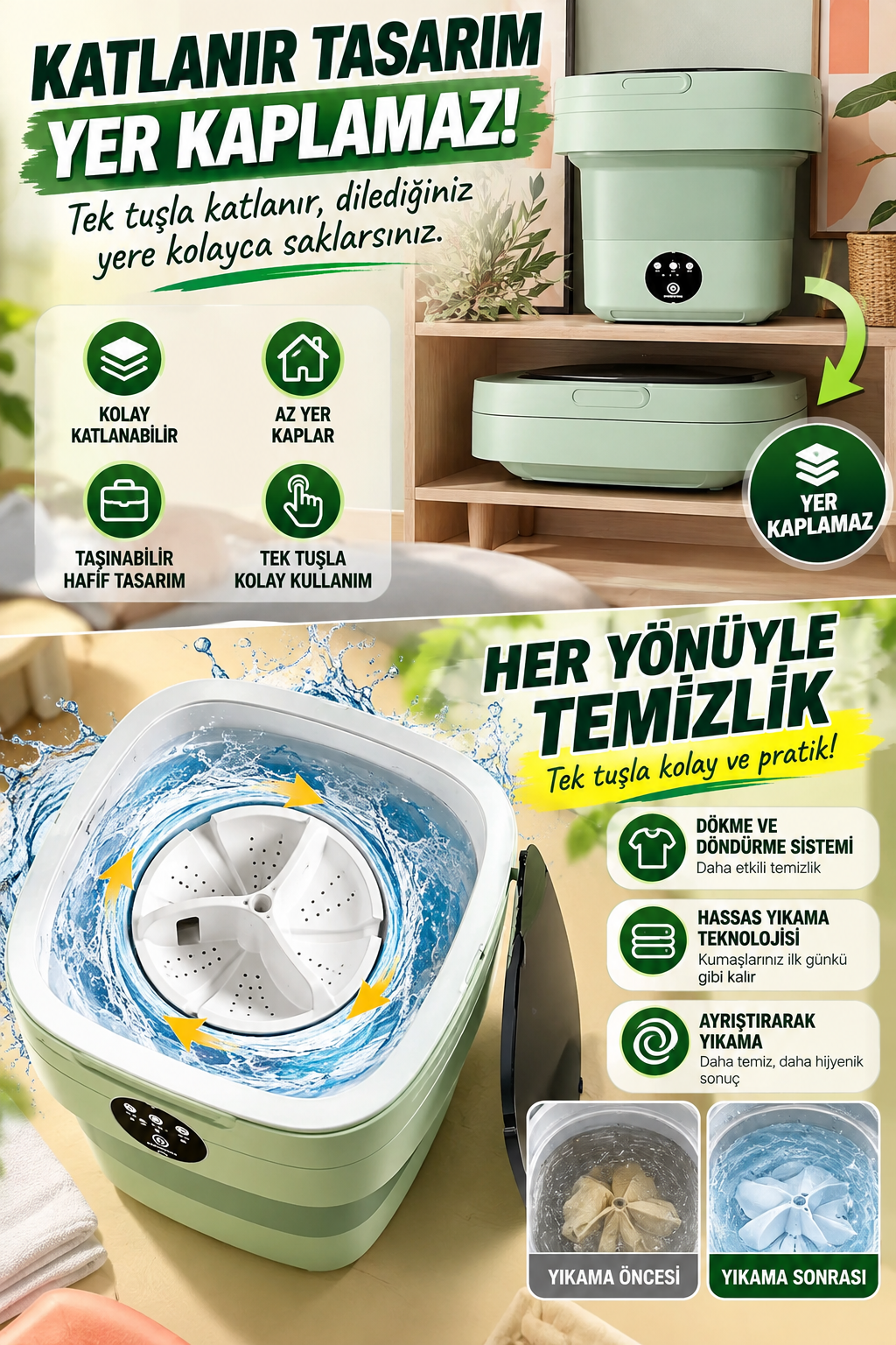 Taşınabilir Çamaşır Makinası